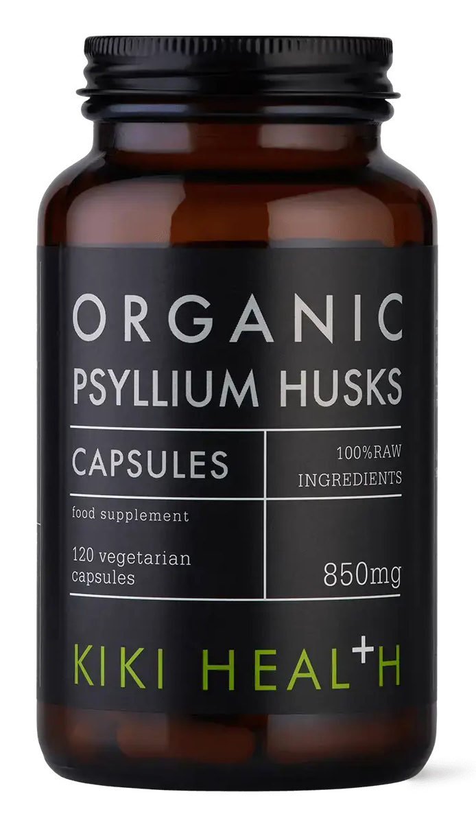 KIKI HEALTH Organic Psyllium Husks 850 mg - Babka jajowata (120 kaps.)